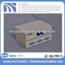 Manual 2 Port VGA Switch Box VGA Monitor Sharing Switch Box Adapter